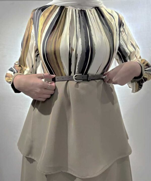 A modest dress with layers - Image 4