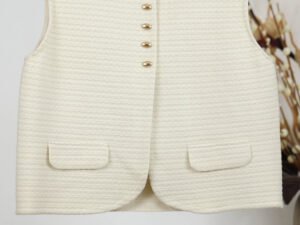Classic vest with gold buttons