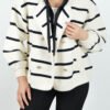 Stripped Cardigan with zipper - Image 7