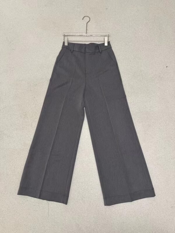 Casual wide pants with belt - Image 2