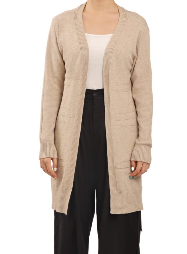 Long basic cardigan