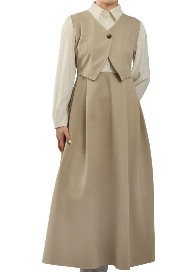 Single Button Vest Set - Image 2