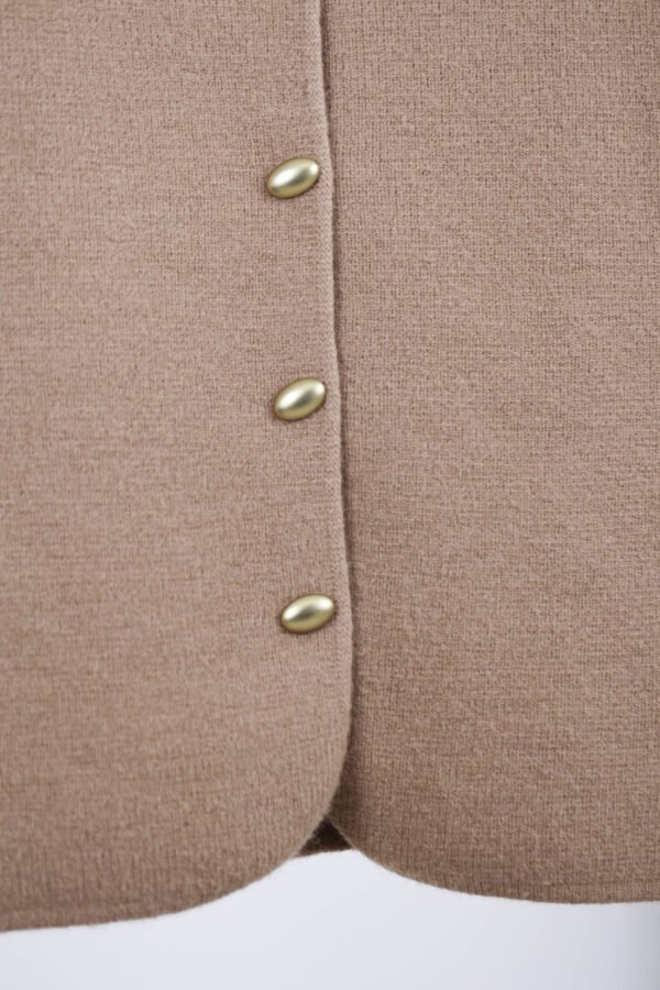 Winter vest with gold buttons - Image 2
