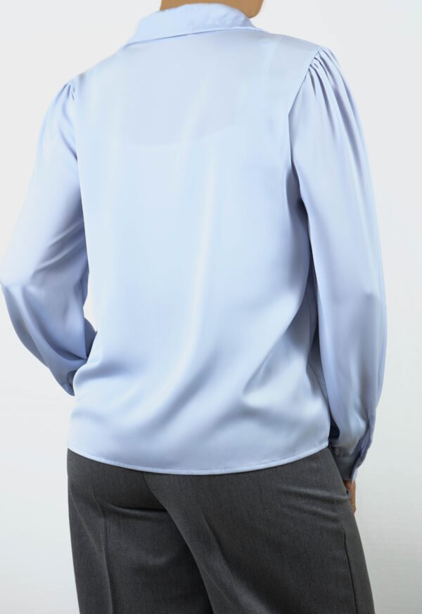 Chic V-Neck satin blouse - Image 4