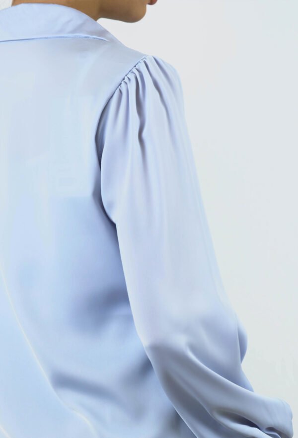 Chic V-Neck satin blouse - Image 5