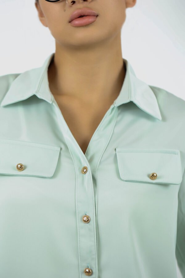 Gold-Button Pocket shirt - Image 2